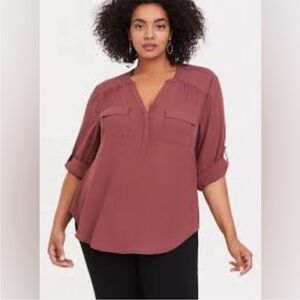 Torrid 2 Harper Georgette Blouse